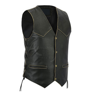 2026 Casual Wear <b>Leather</b> <b>Vest</b> For <b>Men</b> In Reasonable Price Winter Warm <b>Men</b> <b>Leather</b> <b>Vest</b> - Product Image 3