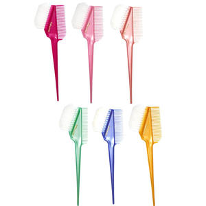 Brosse à teinture capillaire K-60 WB beige rose avec fonction ionique, manche en ABS, poils en plastique et bois pour le soin et le coiffage des cheveux, fonction massage incluse - Product Image 2