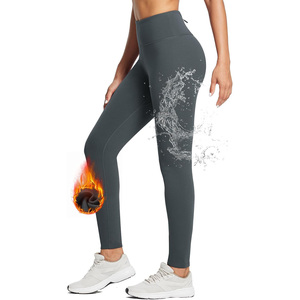 2025 Customized High Quality Women <b>Leggings</b> Full Length Breathable Spandex/<b>Nylon</b> Fabric Drawstring Waist Customizable - Product Image 1