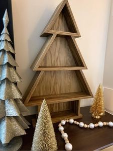 Décoration de sapin de Noël en bois fait main, écologique, personnalisable, taille et forme sur mesure, fabriqué en cerisier - Product Image 2