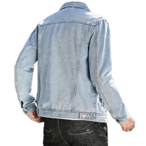 แจ็กเก็ตผ้ายีนส์ผ้ายีนส์สำหรับผู้ชายผ้าฝ้าย100% โอเวอร์ไซส์สำหรับฤดูหนาวงานตามสั่ง - Product Image 5