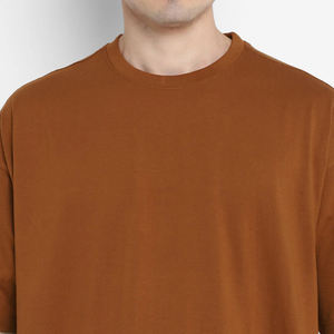 El mejor producto en contraste de diferentes colores, Camiseta de algodón de punto sólido pesado para hombre de INCREÍBLES - Product Image 5