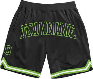 Pantalones cortos de baloncesto de secado rápido ligeros de poliéster 100%, patrón sólido deportivo personalizado con impresión de logotipo, servicio OEM - Product Image 5