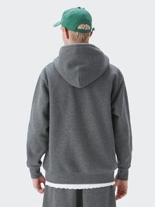 Venta al por mayor de sudaderas con capucha de gran tamaño personalizados para los hombres de peso pesado de algodón de lana pulóver Streetwear sudaderas en blanco - Product Image 6