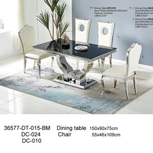 36577-DT-015-DC-024 Juego de comedor de acero inoxidable - Product Image 2
