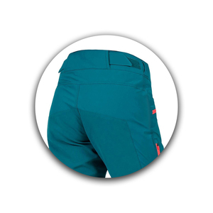 Cuissard et collant à bretelles professionnel et personnalisé OEM pour femmes, équipement de cyclisme vtt respirant et sublimé - Product Image 4