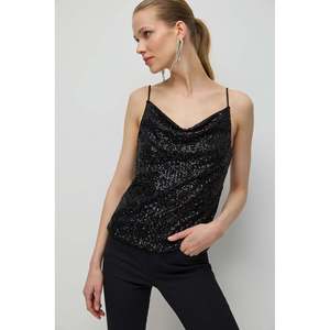 Blusa Casual para Mujer con Logotipo Bordado en la Parte Delantera, Cuello Redondo, Manga Larga, Corte Regular, Tejido de Poliéster - Product Image 1