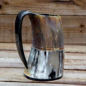 Tasse à cornes naturelles authentiques vente chaude Viking cornes à boire tasse à corne véritable tasse pour mariage maison hôtel de l'inde - Product Image 2