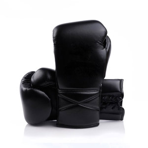Guantes de Boxeo de Cuero de Alta Calidad con Cordones, Transpirables, Ligeros, Unisex, para Venta al Por Mayor - Product Image 4