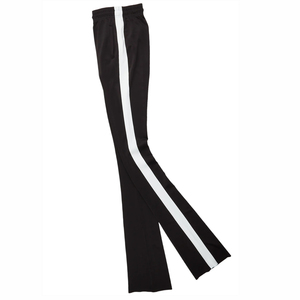 2025 pantalones de chándal acampanados de algodón pesado para Hombres estilo callejero pantalones de chándal personalizados cintura media decoración de patrón frontal plano - Product Image 4