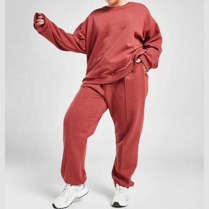 100% chándales de algodón hechos de alta calidad para mujer, trajes con logotipo personalizado, chándal para correr, chándales para mujer - Product Image 5