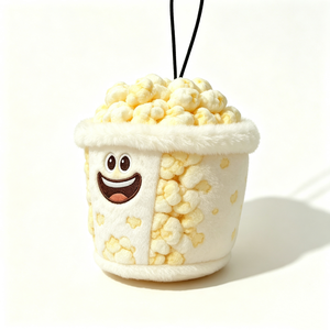 Bolsa de Felpa Personalizada con Forma de Cubo de Palomitas, Monedero de Felpa con Diseño de Palomitas, Bolsa de Felpa Unisex con Cremallera para Cine, Snacks y Halloween - Product Image 2