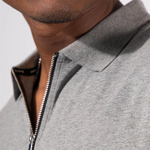 Polos informales de talla grande con diseño personalizado para hombre, polos de algodón de talla grande de tela cómodos hechos en fábrica - Product Image 4