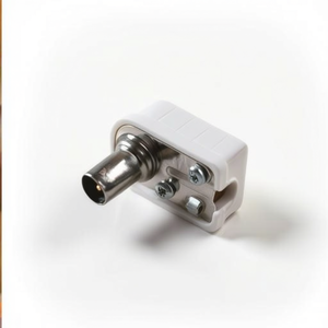 White M 75 Ohm Angled <b>Plug</b> Antenna Connector <b>Adapters</b> & Connectors Product - Product Image 2