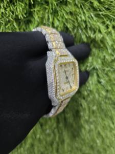 Reloj de Acero Inoxidable con Incrustaciones de Diamantes Moissanite de Claridad VVS de Lujo de Edición Limitada, Totalmente Cubierto de Piedras Brillantes para Él, Nuevos Lanzamientos - Product Image 2