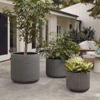 Vietnam Factor Pot de fleur en ciment extérieur grande soucoupe pour plante jardinière en céramique blanche jardin géant secondes terre cuite meilleur prix