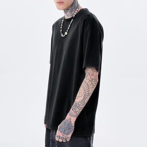 Camiseta de algodón pesado de gran tamaño para hombre con estampado a pedido, camiseta Simple de 270 Gsm, camiseta personalizada para hombre - Product Image 2