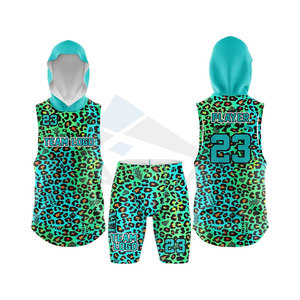 Uniforme de Fútbol Americano Personalizado de Poliéster 7v7, Conjunto de Pantalones Cortos con Impresión por Transferencia de Calor, Secado Rápido, Talla Grande, Jersey Deportivo para Equipos - Product Image 1