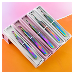 แหนบขนตาแหนบปลายโค้งและไฟเบอร์แหนบต่อขนตาแหนบต่อขนตาสแตนเลสญี่ปุ่นที่แข็งแกร่ง - Product Image 5