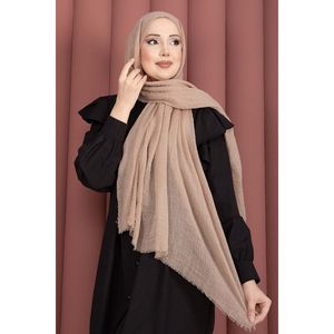 ผ้าพันคอเนื้อเครปนุ่ม Camel Soft Crepe Scarf Series ผ้าคลุมศีรษะและผ้าพันคอสุดหรู - Product Image 2