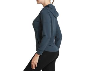 Chaqueta de Forro Polar con Capucha de Manga Corta para Mujer, Resistente al Viento, Ecológica, de Secado Rápido, Transpirable, con Acabado Lavado y Detalle de Insignia, para Correr - Product Image 6