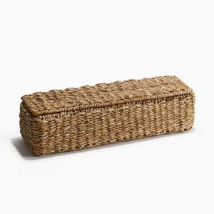 <b>Seagrass</b> straw box natural sea grass boxes premium quality raffia straw <b>basket</b> and <b>lid</b> cover - Product Image 6