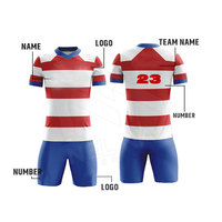 Jersey latihan olahraga poliester 100% OEM, Kit sepak bola tim kustom seragam olahraga Set lengkap Online