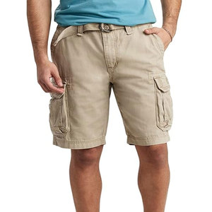 Pantalones cortos de senderismo multibolsillos informales transpirables de secado rápido Unisex con estilo para hombres deportes de verano patrón de tela de algodón 100% algodón - Product Image 5