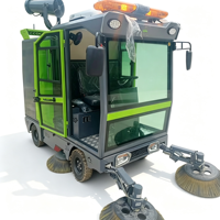 4-Rad-Elektro-Straßenkehrmaschine mit Motorantrieb, Vollständig Geschlossene Kabine, Automatische Staub- und Vibrationsreduzierung für Fabrik, Logistik und Kommunalbetrieb