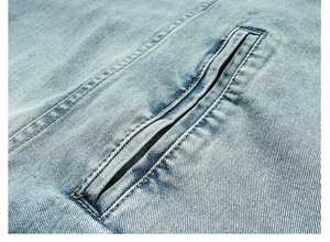 OEM Custom 100% Sweat à capuche en jean noir délavé de haute qualité pour hommes 100% coton typiquement 300 à 420 g/m² - Product Image 5