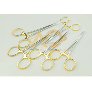 Pinzas Hemostáticas Halsted para Mosquitos, Curvas, de Acero Inoxidable, Manuales, 12 cm, Instrumentos Quirúrgicos, 5 Piezas - Product Image 6