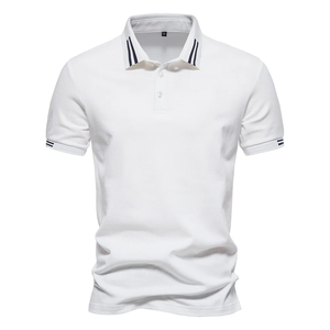 Nouveauté Polo personnalisé pour hommes avec logo brodé Vêtements de fitness de couleur unie entièrement imprimés T-shirts polo de conception OEM - Product Image 5