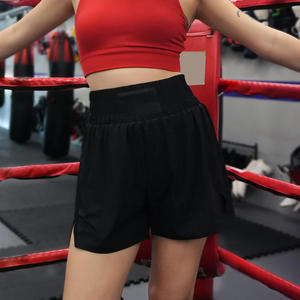 Short de boxe d'entraînement personnalisé pour femmes Short de combat respirant OEM avec impression de logo et fabrication de marque privée - Product Image 4