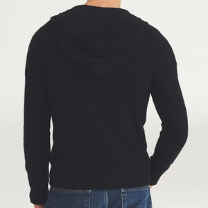 เสื้อฮู้ดมีซิปสำหรับผู้ชายเสื้อกันหนาวผ้าฝ้ายออร์แกนิกมีฮู้ดซิปรูดขึ้น - Product Image 6