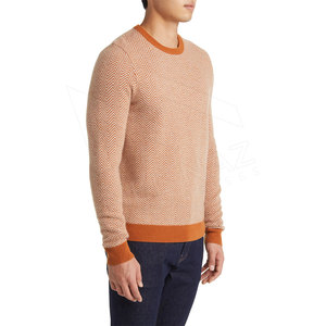 Mode col rond hiver conception personnalisé respirant pull tricot pull hommes chandails 2024 - Product Image 3