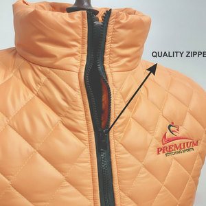 Gilet matelassé coupe-vent personnalisé pour homme, col montant de haute qualité, gilet matelassé d'hiver sans manches pour homme - Product Image 3