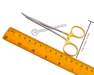 Halsted 12.5cm Micro Mosquito Forceps Curved Hemostatic Fishing Locking Pliers Stainless Steel OEM Branding Accepted - Product Image 3