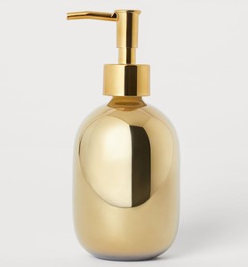 ที่จ่ายสบู่เหลวสีทองเหลืองพร้อมที่วางแปรง คุณภาพพรีเมียม ขายส่ง - Product Image 1