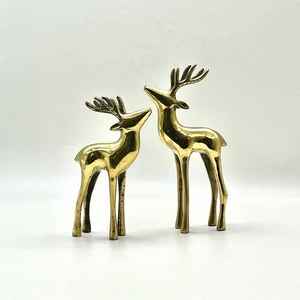 Vente chaude à la main en laiton Animal renne Figurine pour arbre de Noël moderne table intérieur fabriqué en Inde avec une haute qualité - Product Image 6