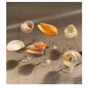 Copa de concha natural hecha a mano Eco Drinkware para banquete de boda y comedor de lujo - Product Image 6