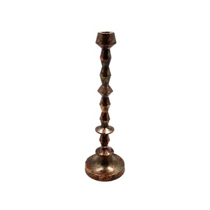 Bougeoir conique en métal élégant noir fini pour la décoration de table de Noël de mariage à la maison en gros en vrac - Product Image 6
