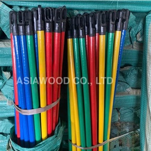 Prix usine vietnamien Portable en bois doux balai poignée pelle à poussière ménage outils de nettoyage accessoires PVD enduit Grain bois - Product Image 3