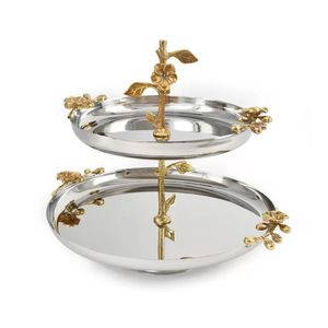 Support à gâteau décoratif en métal de qualité supérieure finement gravé pour table à dessert d'événement de luxe et outils de gâteau de restauration - Product Image 3