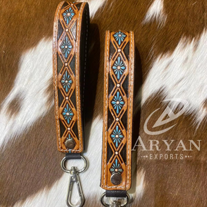 Clip de llave de cuero con herramientas Llavero de cuero occidental Muñequera Llavero personalizado Vaquera Llave de coche Muñequera Correa de llave Llavero de muñeca - Product Image 1