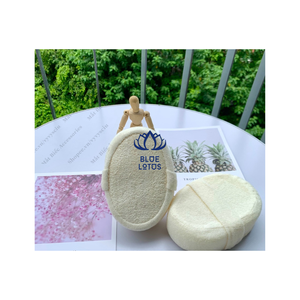 Lotus bleu Loofah matériel salle de bain éponge gant écologique sûr biodégradable douche Loofah brut Blue Lotus - Product Image 5