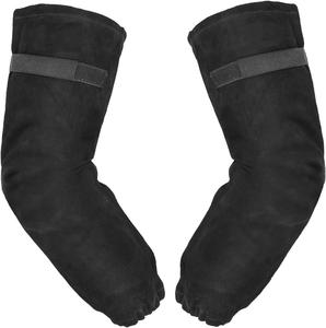 Mangas de soldadura de cuero dividido de piel de vaca, ropa de trabajo de protección contra chispas resistente al calor anticorte largo con característica de seguridad - Product Image 2