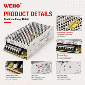แหล่งจ่ายไฟ LED 5V 12V 24V <span class=keywords><strong>36V</strong></span> 48V 100w 150w 200w <span class=keywords><strong>250w</strong></span> 320w 350w 400w แบบ DC AC PC อุตสาหกรรม SMPS แบบสวิตชิ่งเดี่ยว - Product Image 2