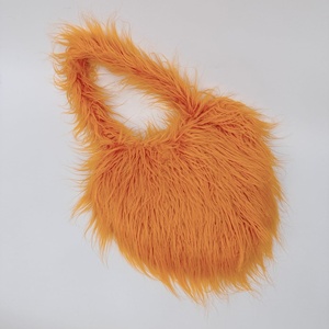 Fluffy Faux Mink Fur Handbag for Women Soft Warm Winter Tote Wrist Chains Crossbody Shoulder <b>Mini</b> Clutch New Polyester Lining - Product Image 2