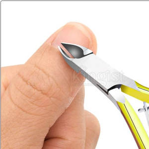 Pince à cuticules en acier allemand de qualité supérieure, pince à cuticules pour les ongles des pieds, pince à cuticules avec poignée russe - Product Image 4