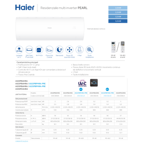Climatiseur double split Haier Pearl Inverter R32 2U50S2SM1FA-3 A++ 18 000 BTU + 18 000 BTU avec contrôle Wi-Fi - Product Image 6